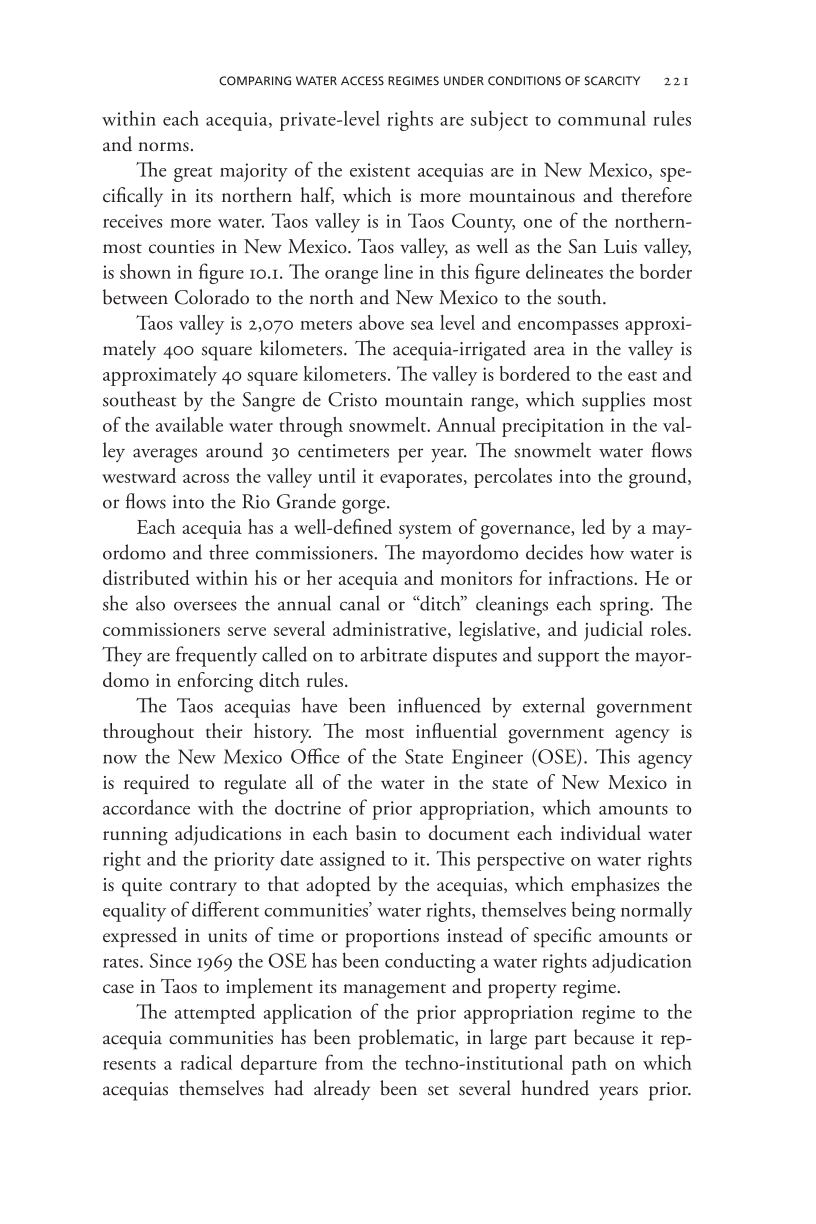Governing Access to Essential Resources page 221