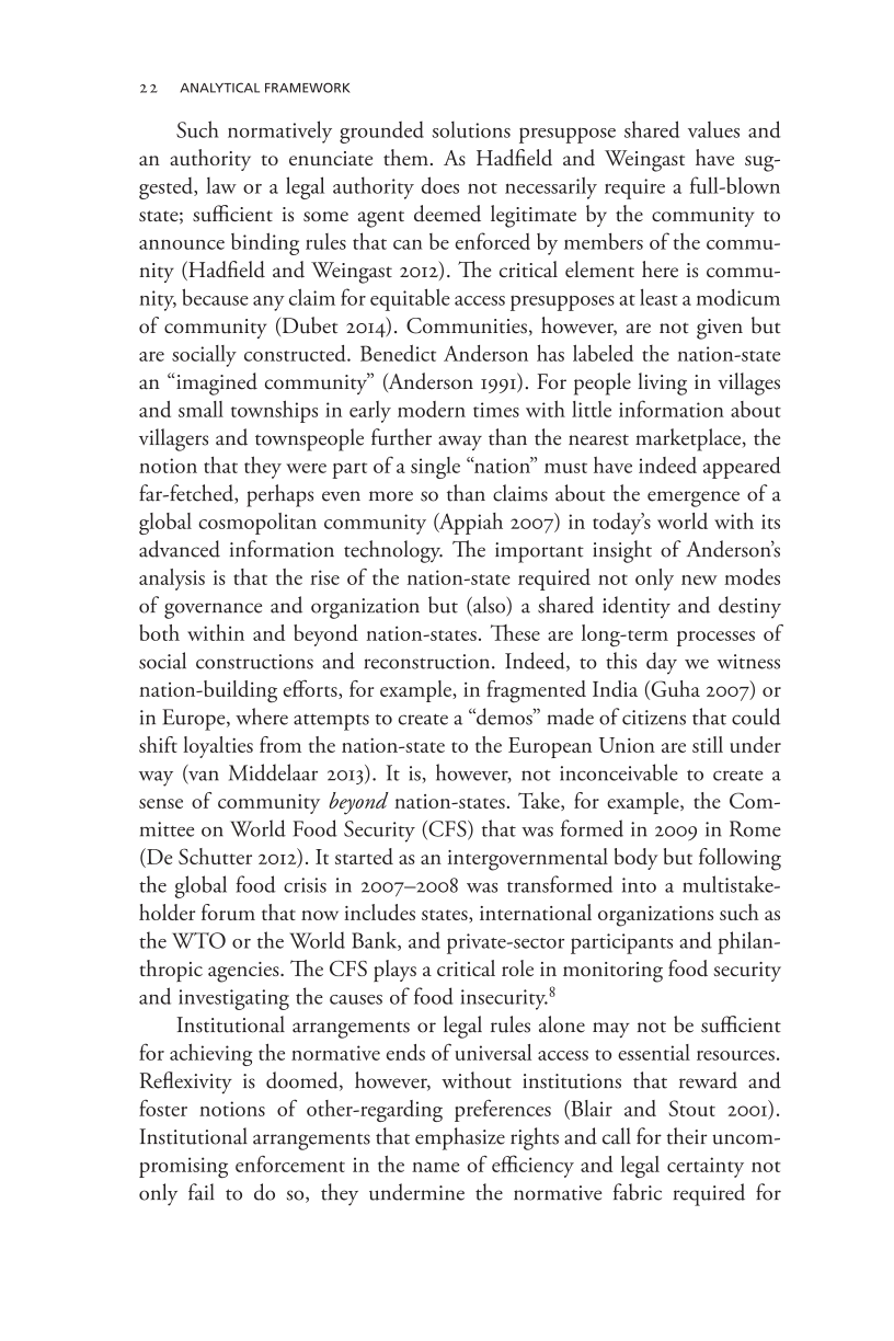 Governing Access to Essential Resources page 22