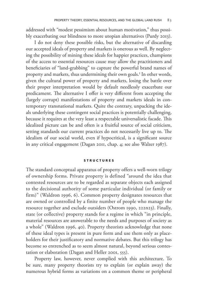 Governing Access to Essential Resources page 83