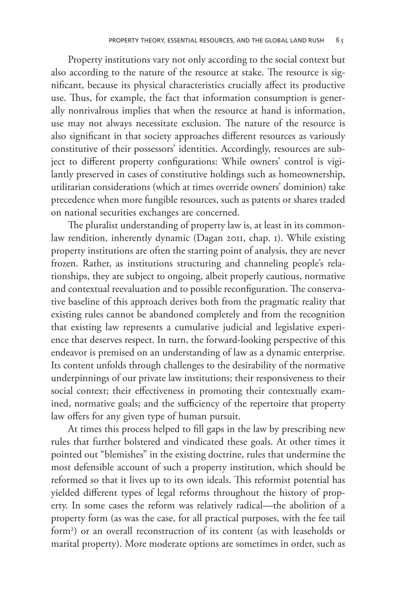 Governing Access to Essential Resources page 85