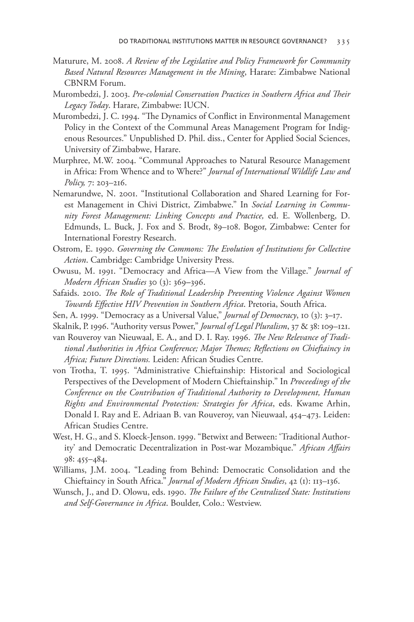 Governing Access to Essential Resources page 335