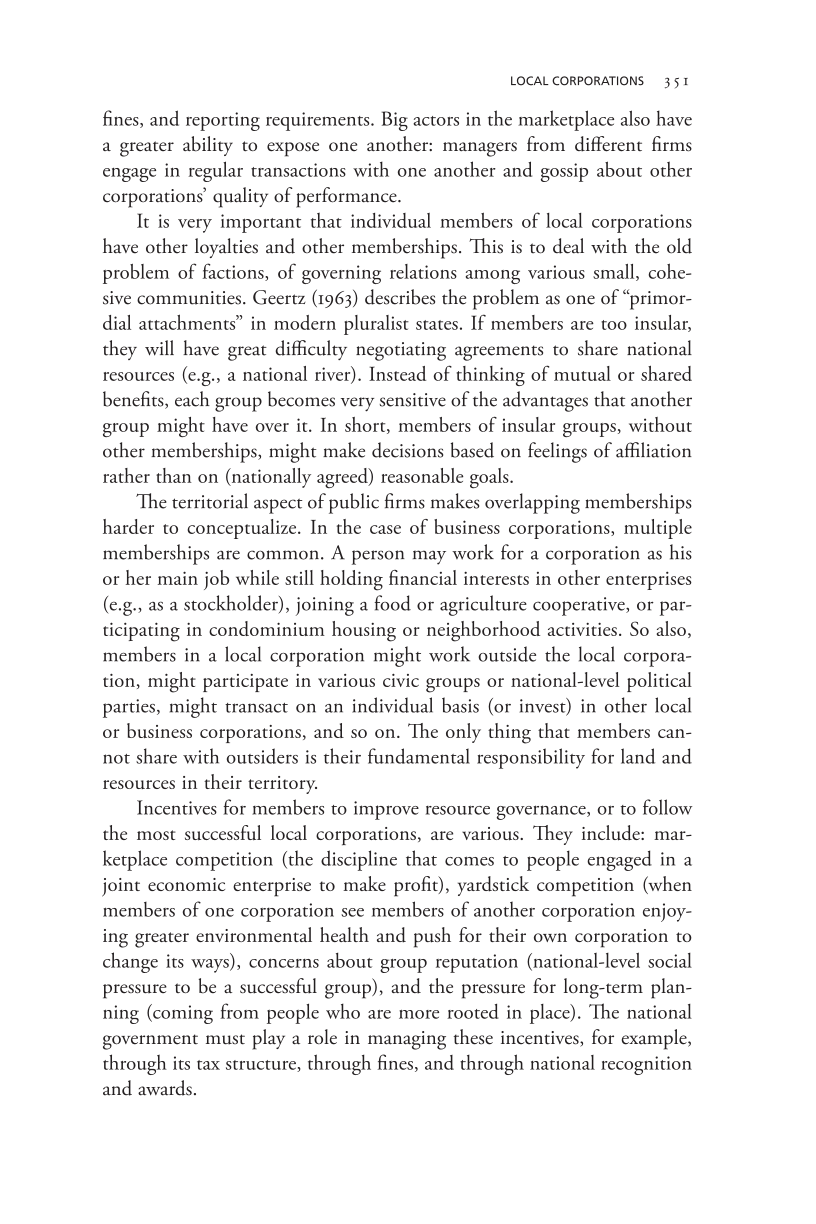 Governing Access to Essential Resources page 351