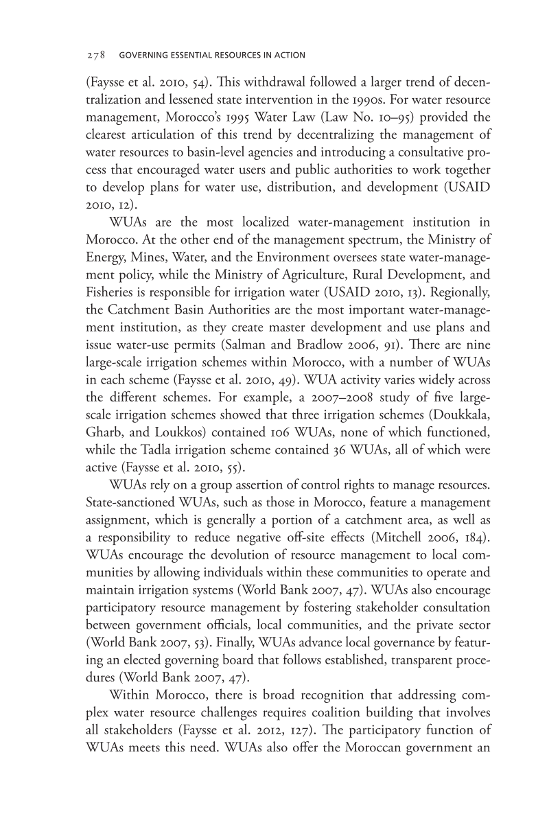 Governing Access to Essential Resources page 278