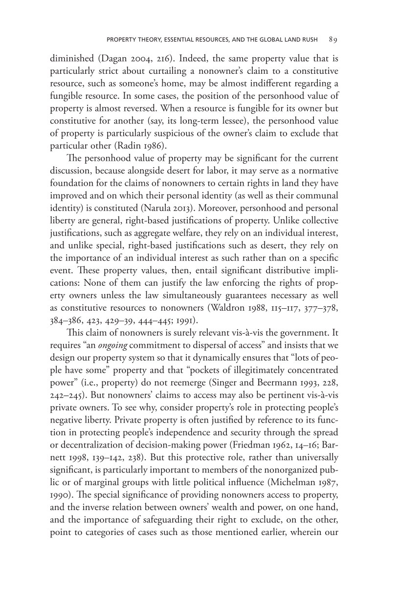Governing Access to Essential Resources page 89