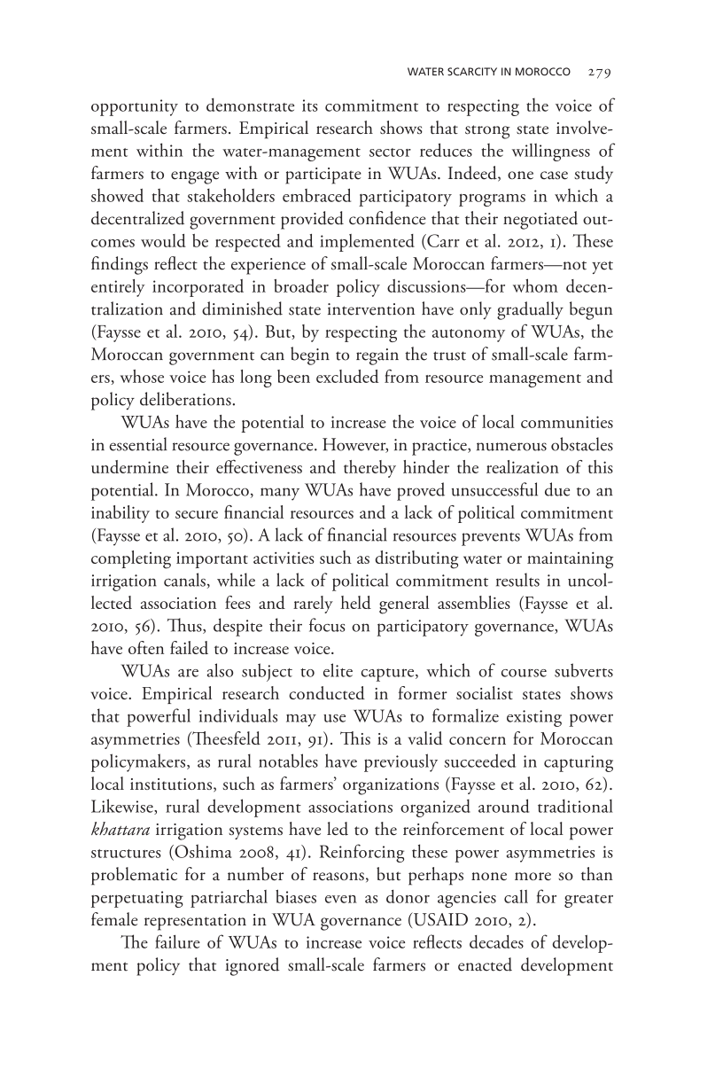 Governing Access to Essential Resources page 279